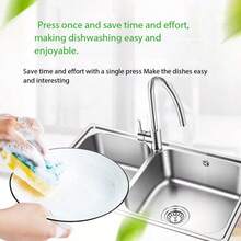 1PC Multifunctional Kitchen Soap Dispenser With Sponge Holder, Creative And Practical Style, Suitable For Kitchen Sink, Dishwashing Area And Small Kitchen Space, Automatically Dispenses Soap To Save Time And Keep Clean Kitchen Accessories, Kitchen Essentials, Kitchen Organization And Storage