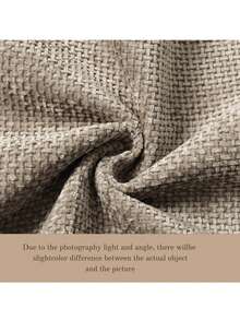 1pc Chenille Decorative Cushion Cover, Soft Textured Luxury Pillow Sham For Bed And Living Room Sofa - Khaki - View 5