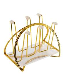 Moderno y lujoso estante colgante para tazas de vidrio con bandeja, estantería de drenaje para uso en el hogar y la sala de estar