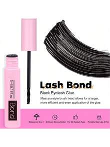 384pcs/Set Large Capacity D-Curl Fluffy False Eyelashes Kit, Thick & Voluminous, Multiple Combinations, Natural & Soft. The Set Includes Eyelash Glue, Adhesive, Setting Gel, Tweezers, And Eyelash Brush, Suitable For Sparse Lash Clusters And False Lashes. Suitable For Travel, Daily Wear (For Beginners), Weddings, Dates, Parties, Holidays, Also Makes A Great Christmas/Halloween/Gift Eyelash Set. - 黑色 - 查看 4