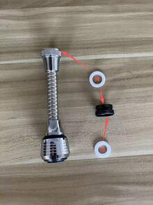 1pc 360° Rotating Kitchen Faucet Sprayer Head, RV Sink Extender With Anti-Splash Design, Water-Saving, Polished Surface, RV Interior Accessory - Silver - View 11