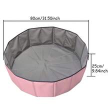 1个可折叠球池（不含球），适合儿童，可用作儿童球池、婴儿游戏围栏、便携式宠物池、沙坑、球池、婴儿游戏围栏、婴儿玩具屋、男孩女孩城堡、户外游戏围栏、投掷游戏玩具池