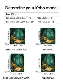 Kobo Cover With Protective Flap, Featuring A Night-Time Forest Reading Scene With Lanterns. Compatible With Kindle Paperwhite (12th Gen) Version 2024, Kindle Paperwhite (11th Gen) Version 2021, Kindle (11th Gen) Version 2022, Kindle (10th Gen) Version 2019, Kobo Clara Color/BW 2024,Kobo Clara 2E
