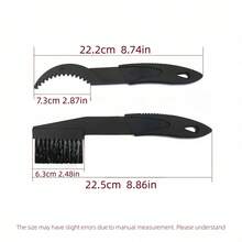 1set /2pcs ABS Bicycle Chain Cleaning Brush Set - Mountain Bike Crank Gear Maintenance Tool, Suitable For Bicycles, Electric Bikes, Motorcycles, Chain Washers, Bicycle Accessories, Cycling