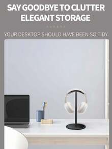 铝合金耳机支架，桌面耳机支架展示架，多功能设计耳机挂架，适用于耳机、耳机 - 彩色 - 查看 2