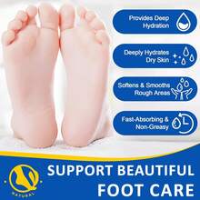 Xioimy 60% Urea Multi-Purpose Foot Cream - Tea Tree Anti-Crack Moisturizing, Natural Ingredient Formula, Nourishing Skin, Suitable For Extremely Dry Cracked Heels (A Moisturizing Cream That Can Be Used On Hands, Elbows, And Feet)