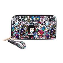 Official Licensed Tokidoki Wallet With Wristlet Tokidoki PU Leather RFID Blocking Credit Card Holder Tokidoki Large Capacity Zipper Phone Wallet - Multicolor - View 8