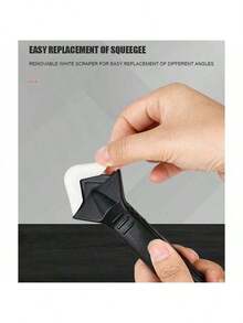 5-In-1 Silicone Scraper Sealant Smoothing Tool Set, Caulk Removal, Polishing, Grouting, Flooring Mold Cleaning, Manual Tool Kit, For Men - Multicolor - View 5