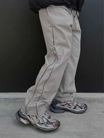 Pantalones rectos para adolescentes, pantalones casuales de estilo coreano minimalista de alta calle, de tela suave y de alta calidad, regalo ideal para niños