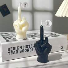 1 buc Lumânare Parfumată cu Gesturi Nepoliticoase, Lumânare Parfumată Creative și Amuzant, Lumânare Parfumată pentru Decor de Interioară, Cadou pentru Anul Nou, Crăciun, Petrecere, Zi de Naștere, Nuntă