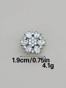 مجموعة أزرار معدنية مزخرفة بالراين ستون بشكل أنيق 1 قطعة/2 قطعة/4 قطع، ديكور فاخر متعدد الاستخدامات ملائم للكنزات والسترات والقمصان والبدل والفساتين والمعاطف وغيرها، مستلزمات خياطة DIY