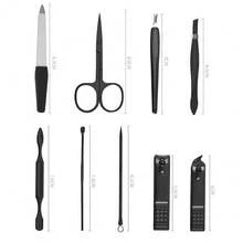 2Set (9pcs/Set) Nail Care Kit Cutter Set Clippers Manicure Pedicure Cuticle Tool Gift Set - Blue - View 3