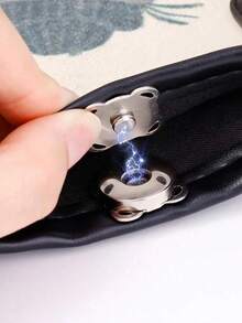 Hand-Sewn Plum Blossom Magnetic Buckle, Diy Concealed Magnetic Buckle For Luggage, Coats, And Bags, Invisible Mother-And-Child Magnetic Buttons, Magnetic Snaps, Invisible Metal Sewn Buttons, Lock Buckles. Suitable For Wallets, Bags, Clothing, Crafts, And Diy Accessories.