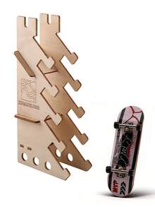 29毫米浅凹指板，带木制展示架，是滑板爱好者的理想礼物