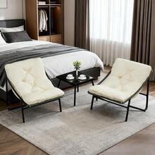 T-ZBDZ Comfortable 3-Piece Balcony Furniture Set With Seat Cushions And Table – Ideal For Small Balconies And Terraces - 白色 - 查看 6