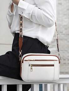 Bulk Telena Crossbody Bags Women Small Crossbody Bags Fashionable Vegan Leather With Adjustable Shoulder Strap, European And American Color Matching Multifunctional Zipper Crossbody Bags, Small Square Bags, Suitable For Going Out, Dating, Shopping, Shopping - Multicolor - View 10