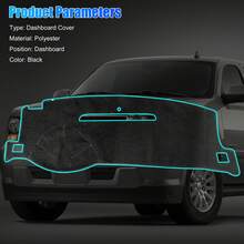Dashboard Pad Dash Cover Mat For 2007-2014 Chevy /Tahoe/Suburban Black - 1 - 查看 2
