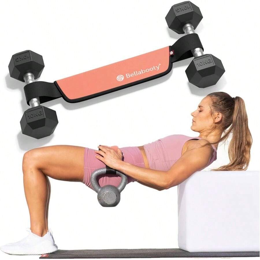 OG Belt - Exercise Hip Thrust Belt U2013 Dumbbells, Kettlebells, And Plates U2013 Slip - Resistant Padding Hip U2013 Gym, Home, And On - Go Workouts - 粉色 - 查看 1