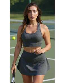 AKORIO MODAS Women Sports Sets - 灰色 - 查看 2