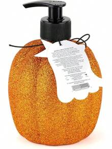 Simple Fun - Dispensador de Jabón Líquido para Manos con Aroma a Pastel de Calabaza y Manzana y Especia de Calabaza, Recargable Decorativo para Encimeras de Cocina y Lavabos de Baño - Calabaza brillante - Ver 12