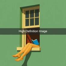 1 Stück gerahmtes/ungerahmtes Poster "Grünes, warmes Lesen am Fenster", Buchliebhaber Wandkunst Leinwanddruck, minimalistischer Lesewinkel Bibliothek Ästhetik Dopamin Dekoration für Bücherwurm, Wohnheim, Büro, Wohnzimmer, Schlafzimmer, moderne Heimdekoration