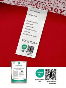 1 pieza Funda de cojín con palabras navideñas impresas, suave y transpirable, funda de almohada sin relleno, adecuada para Navidad y uso diario en sala de estar, dormitorio, sofá, decoración del hogar, funda de cojín para coche, lavable a máquina. Para ropa de cama del hogar y artículos esenciales para dormitorio, certificado Oeko-Tex