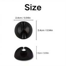 3 piezas Sujetador de cable, Organizador, Sistema de gestión de cables con ganchos adhesivos, color aleatorio, herramientas para hombres