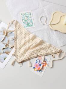 1 件女式头巾奶油色海洋贝壳流苏针织镂空蕾丝头带，波西米亚风格适合日常佩戴、运动、海滩度假发饰钩针头巾时尚头巾休闲发带，头巾秋冬 - 米色 - 查看 6