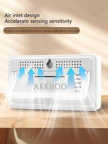 LCD Dual Display (Temperature & Humidity/Clock) Digital Thermometer Hygrometer, Battery Operated, Suitable For Bedroom, Study, Greenhouse
