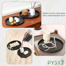 1/2 tave rotunde minimaliste din fier, depozitare bijuterii și cosmetice, decor pentru intrare și masă de cafea, farfurie pentru baie și plante