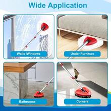 O Cedar 8 Pack Spin Mop RinseClean 2 System, Microfiber Reusable Mop Refills, 6 Mop Heads+ 1 Mop Base And 1 Scrub Brush Combo Set - trắng - Xem 9