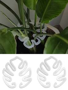 Anti-Lodging Bracket Monstera Anti-Lodging Bracket Fixer Green Plant Fixing Clip Hydroponic Flower Stem Spring Feather Gardening Flower Collection Rack