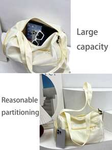 大容量健身包，带独立鞋仓，男女通用户外运动健身包，适合健身、舞蹈、旅行、周末、商务、度假、滑雪等场合。 - 粉色 - 查看 8