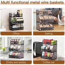 Egg Holder Countertop With 5 Dividers & Labels, 3 Tier Stackable Chicken Egg Holder Baskets For Gathering Fresh Eggs, Egg Organizer For Egg Storage, Wall-Mounted, Black - 黑色 - 查看 7