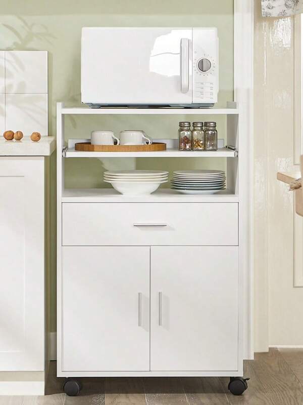 SoBuy Scaffale per Forno a microonde, Carrello da cucina,credenza con route, Nero FSB09-SCH Credenza Cucina Mobile Cucina Mobiletto Cucina Isola Cucina Scaffale Organizer per Microonde Carrello Cucina Carrello con Ruote E Piano Estraibile Mobiletto Salvaspazio per Microonde con Cassetto, Ripiani E Ante Mobile Cucina Mobile Salvaspazio Mobiletto Cucina Salvaspazio Mobiletto Salvaspazio Cucina Mobiletti Cucina Tavolo Cucina Salvaspazio Mobiletto Cucina Microonde Mobiletto Cucina con Cassetti Mobili Cucina Salvaspazio Mobile Cassetti Credenza per Carrello da Pranzo Kitchen Cart Mobili per la cucina Nero MDF (E1) 59x40x92 cm