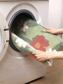 DAJIANG 1 covoraș de baie din pluș, covor cu formă unică, cu modele de inimă, plante, flori, ouă prăjite, covor în stil, covoraș drăguț cu desene animate, cu fund antiderapant TPR, moale și absorbant, potrivit pentru baie, duș, bucătărie, living, dormitor, sufragerie, decor pentru casă, decorațiuni de sărbători, gros și pufos, covor de bucătărie pentru toamnă/iarnă, Halloween, decor de Crăciun pentru Ziua Recunoștinței