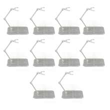 10 Sets Action Figure Stand Transparent Acrylic Anime Figure Display Stand Support Holder Base - Blanco - Ver 1
