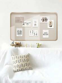 1 件深驼色/米色毛毡框架公告板，可重复使用毛毡墙板背景展示墙毛毡板组合相框 - 彩色 - 查看 10