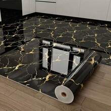 1卷大理石纹理壁纸，花岗岩图案壁纸，适用于旧家具，自粘可移除壁纸，即撕即贴厨房装饰墙贴，覆盖表面，大理石图案壁纸，易于粘贴，家居装饰，客厅和卧室装饰，优雅壁纸