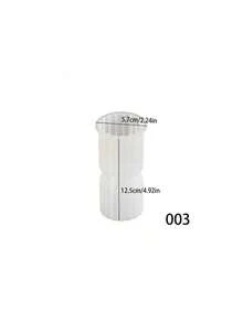 1 件装水晶环氧几何圆柱垂直条纹蜡烛装饰 DIY 香薰树脂蜡烛硅胶模具