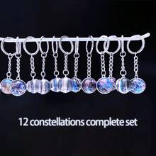 12 Chaveiros Luminosos com Constelações do Zodíaco, Presentes Perfeitos Unissex para Natal e Aniversário