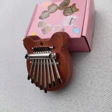 迷你 8 键卡林巴拇指琴，适合初学者、音乐爱好者、演奏者，可爱乐器吊坠钥匙扣配件