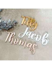 1pc Customized Name Graduation Cake Topper, Gold Wedding Cake Topper, Personalized Cake Topper, Retro Wedding Cake Topper, Customized "Mr. & Mrs." Cake Topper, Anniversary Cake Topper