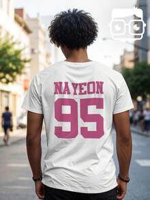 Twice Kpop Nayeon 95 Girl Group T-Shirt Ref 2352 VEST NERD - trắng - Xem 4