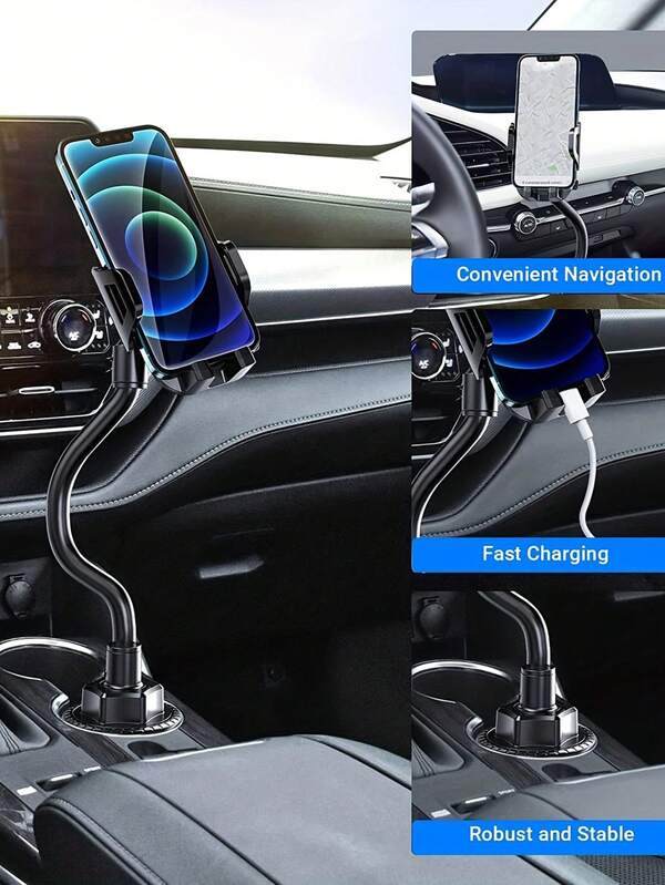 Cup Phone Holder Car Mount, 360° Adjustable Car Smartphone Accessories For Truck , Golf