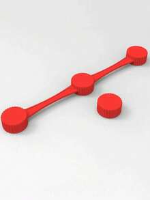 空气炸锅磁铁硅胶扣，用于固定空气炸锅烘焙纸，安全锁定一次性内衬并防止纸张燃烧 - 彩色 - 查看 7