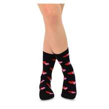 Women's Valentine's Day Socks - Heart Crew Socks 6-Pair Pack - CottonCasual & Gift Socks - Women's Shoe 6-9 / Men's 8-11 - 如圖699 - 查看 6