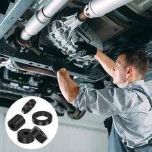 8 Black Rubber Gaskets 19mm OD 11mm ID, 3mm Thick Neoprene Round Vibration Damping Pads, Isolation Pads, Rubber Washers - Black - View 4