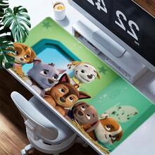 1pc  Cartoon Characters Printed XXL Mousepad, Multi-Functional Desk Mat For Gaming, Office, Soft Rubber Material With Non- Base, Smooth Surface, Ideal Gifts For Kids, Family And Friends, Mouse Pads For Desk