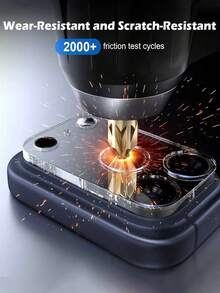 适用于 17 Pro Max/17/17 Pro/17 Air/16/15/14/13/12/11 的 3 片装摄像头镜头保护膜，军规级防刮膜，9H 钢化玻璃摄像头屏幕保护膜，[不影响夜间拍摄]，透明 - 無色 - 查看 3